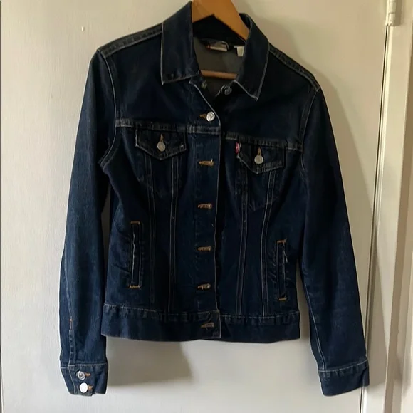 Levis blue Jean jacket size medium junior - Picture 1 of 4